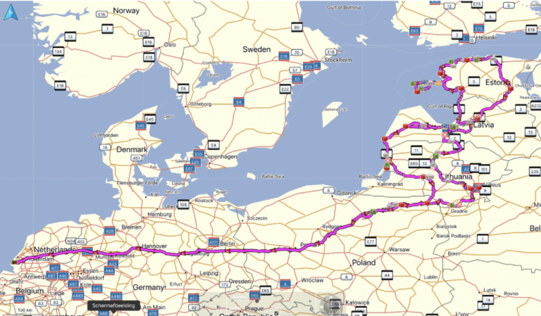 De route was nog wel even een klus